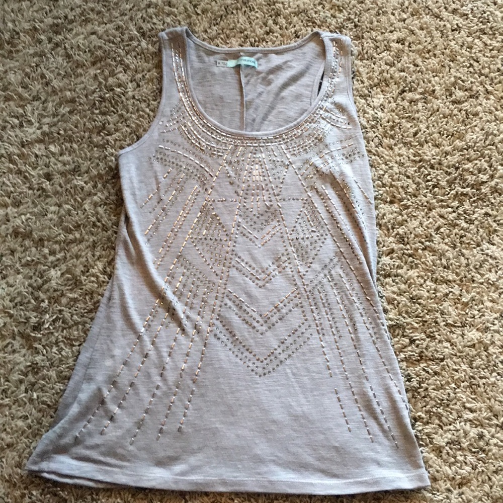 Maurices Gray Sequin Tank Top